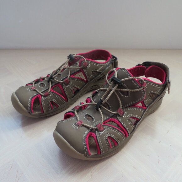 Eddie Bauer Mary Sport Hiking Sandals Brown Pink Women's Size 7 - Picture 1 of 6